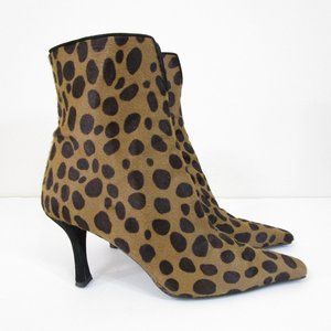 Stuart Weitzman Leopard Print Ankle Boots
